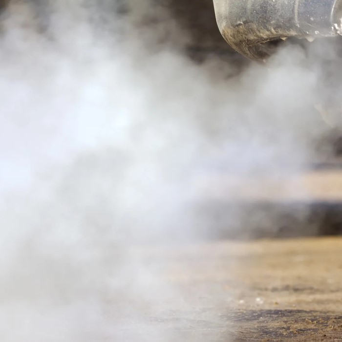 white smoke coming from tailpipe