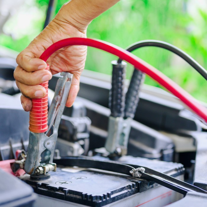 how to set up jumper cables