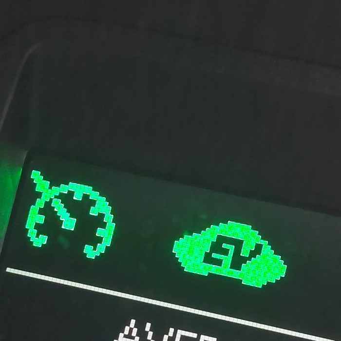 green light on dashboard