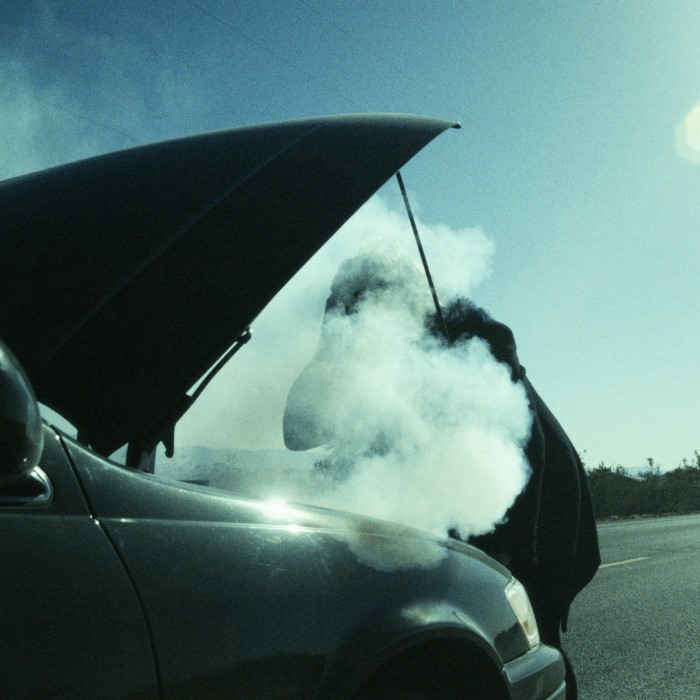 white smoke coming from tailpipe