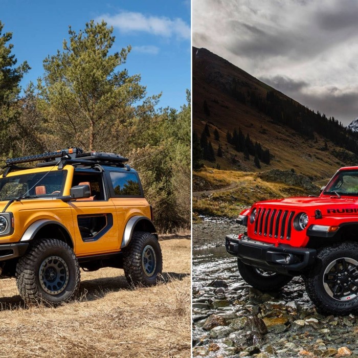 ford bronco vs jeep wrangler