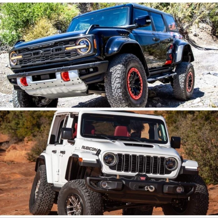 ford bronco vs jeep wrangler