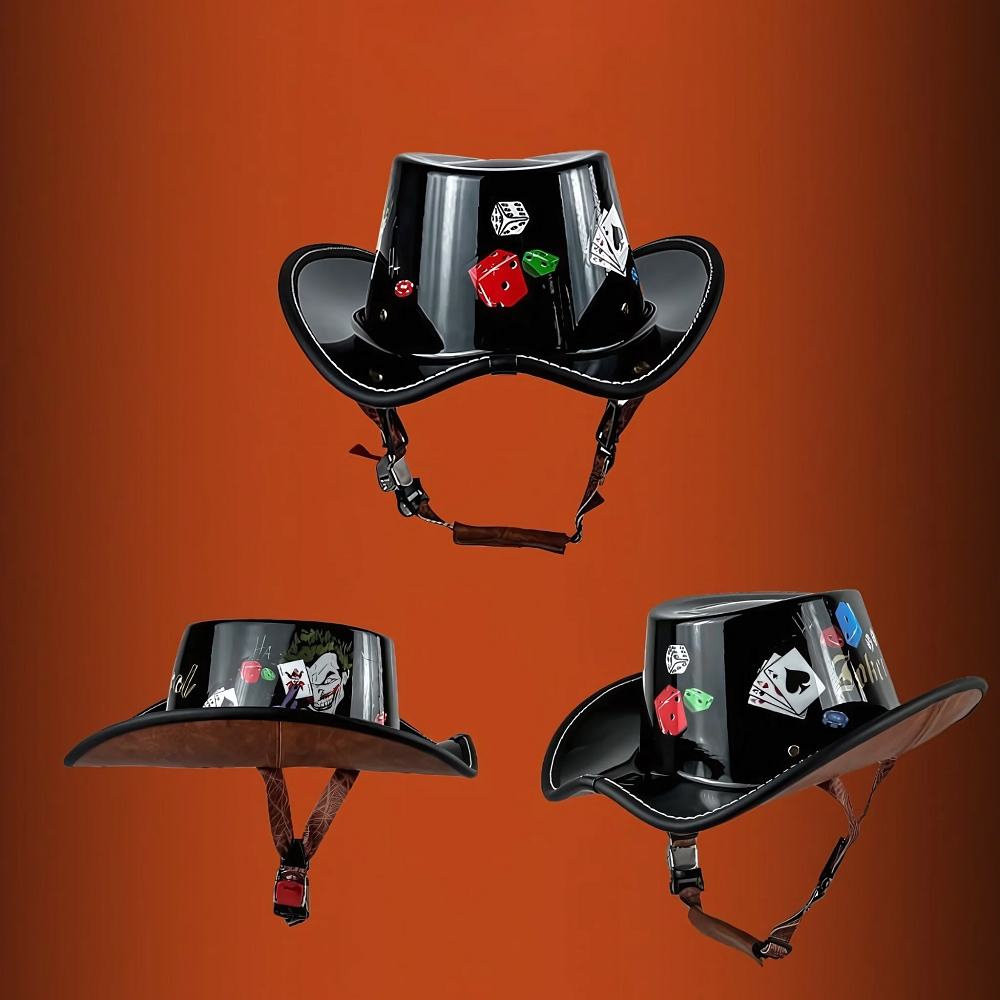 cowboy motorcycle helmet