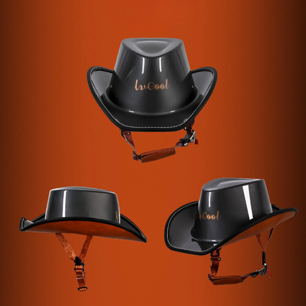 cowboy motorcycle helmet