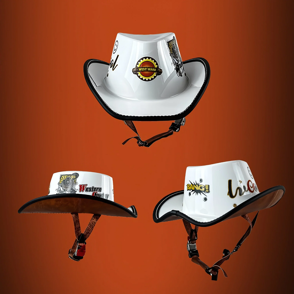 cowboy motorcycle helmet