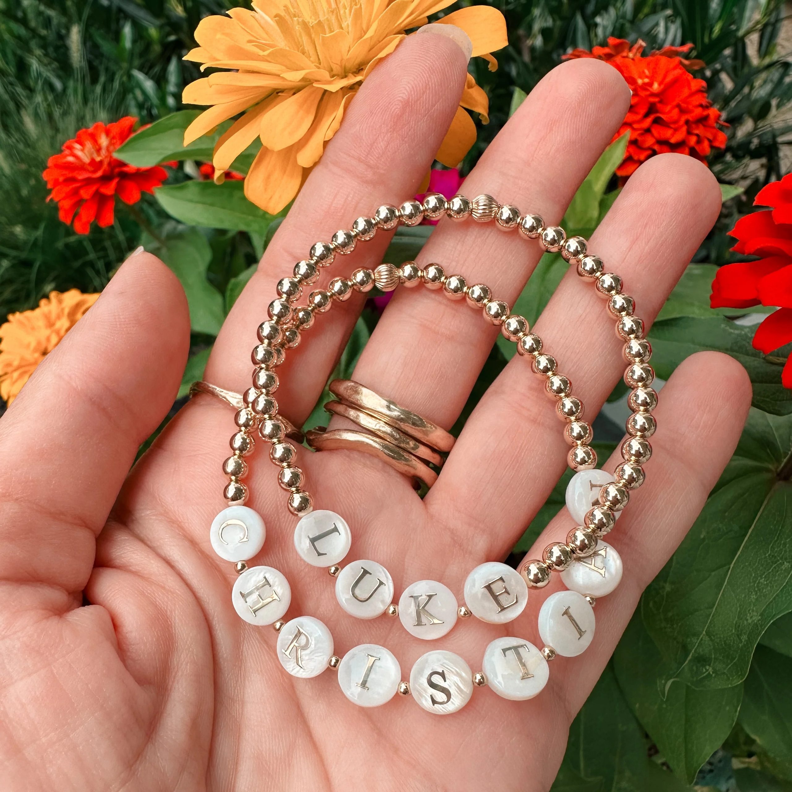 letter beads for bracelets