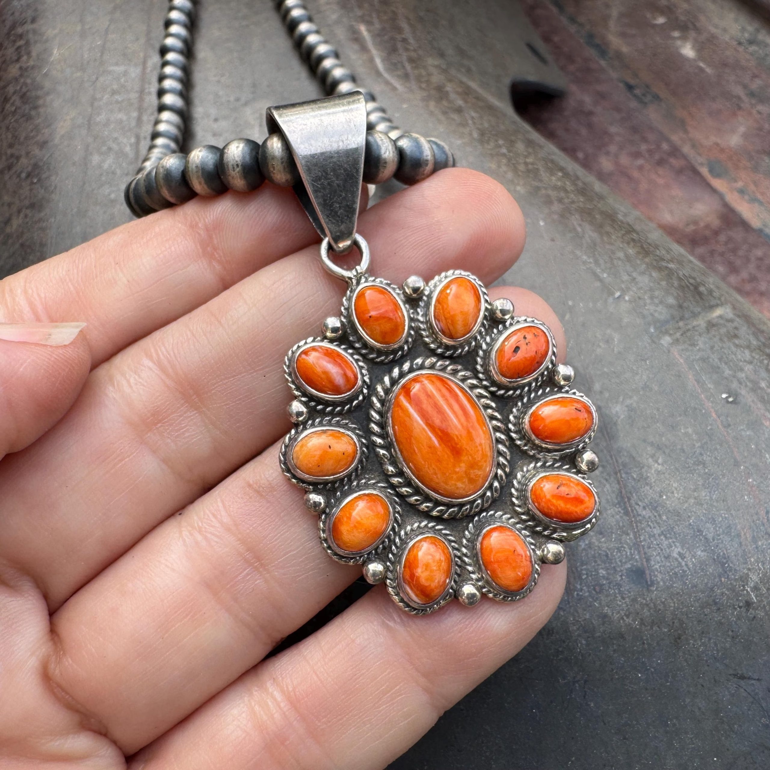 orange pendant