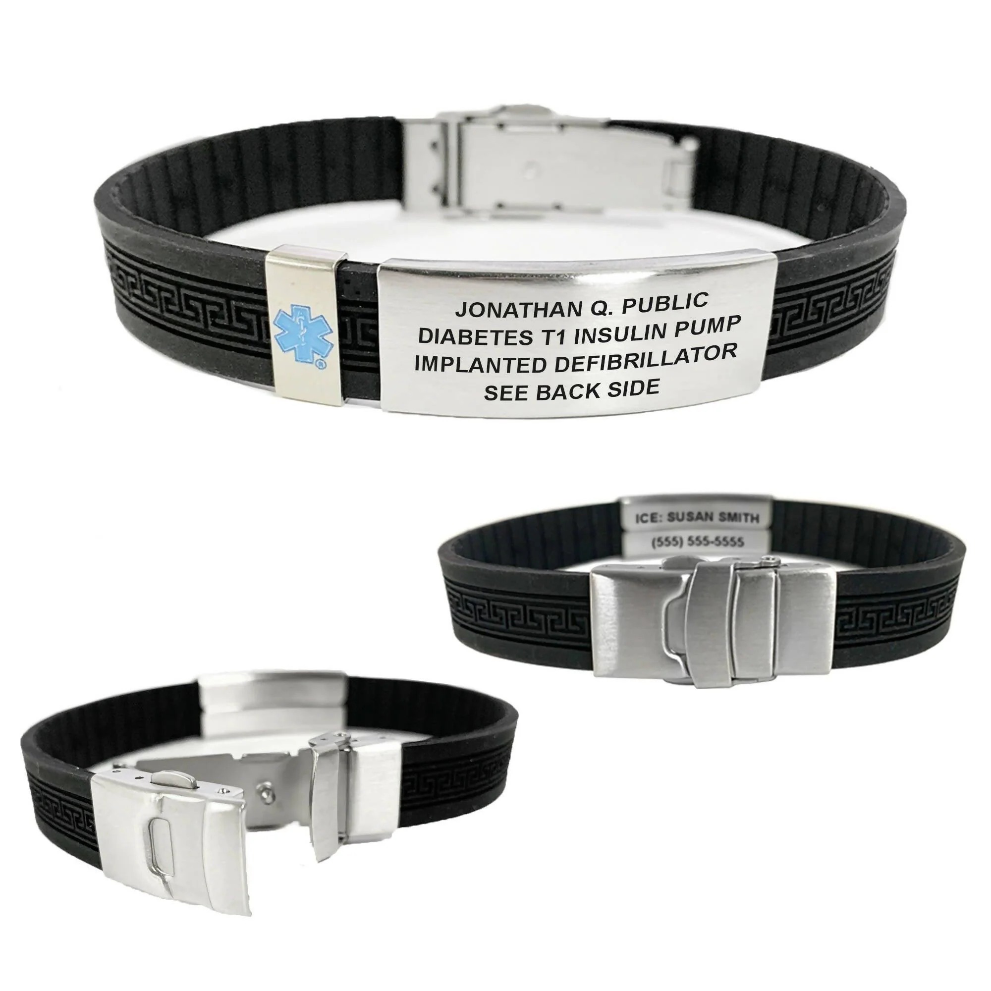 medical id bracelets for men