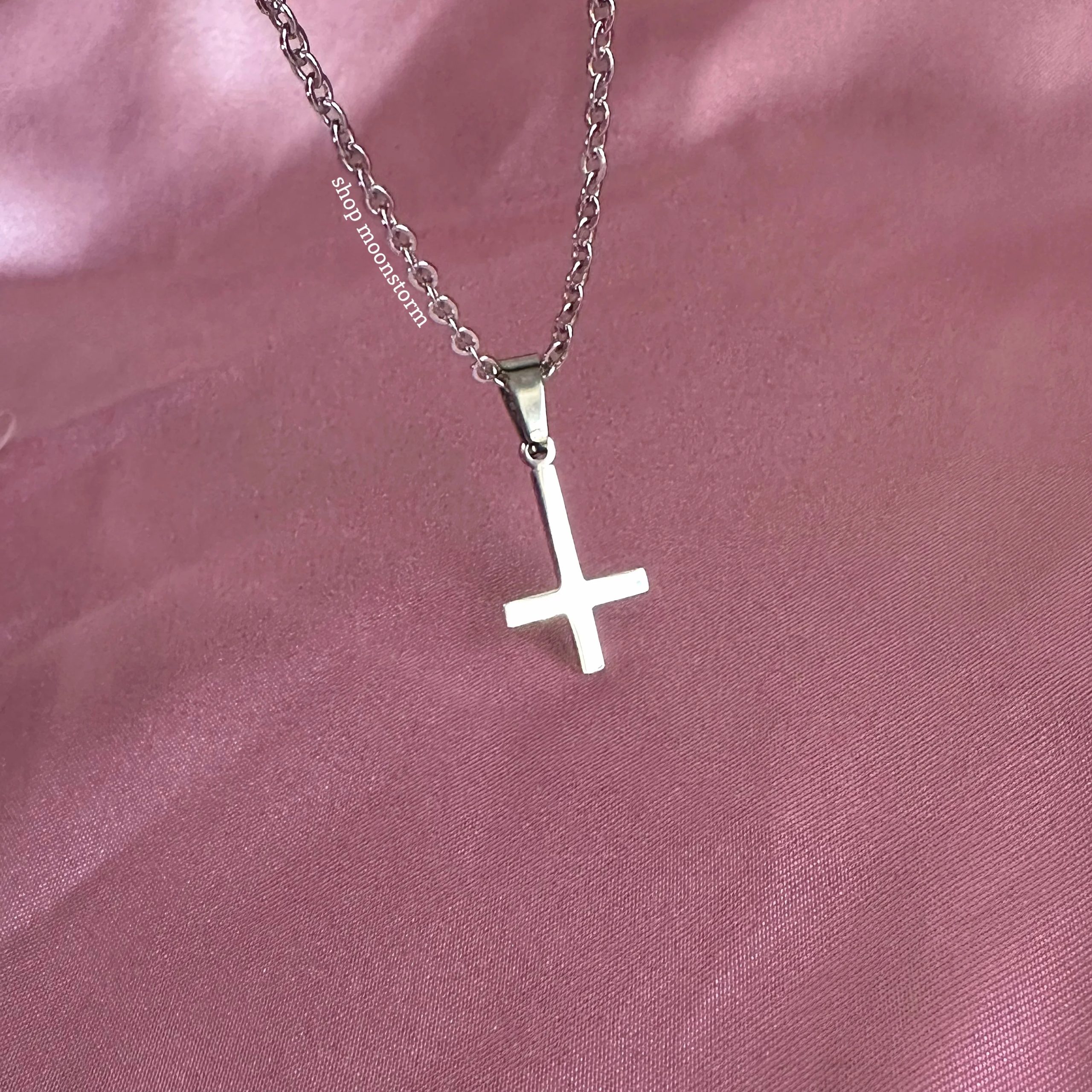 upside down cross chain