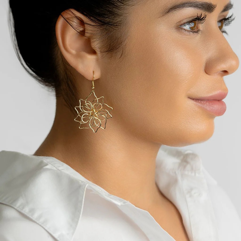 gold plated earrings