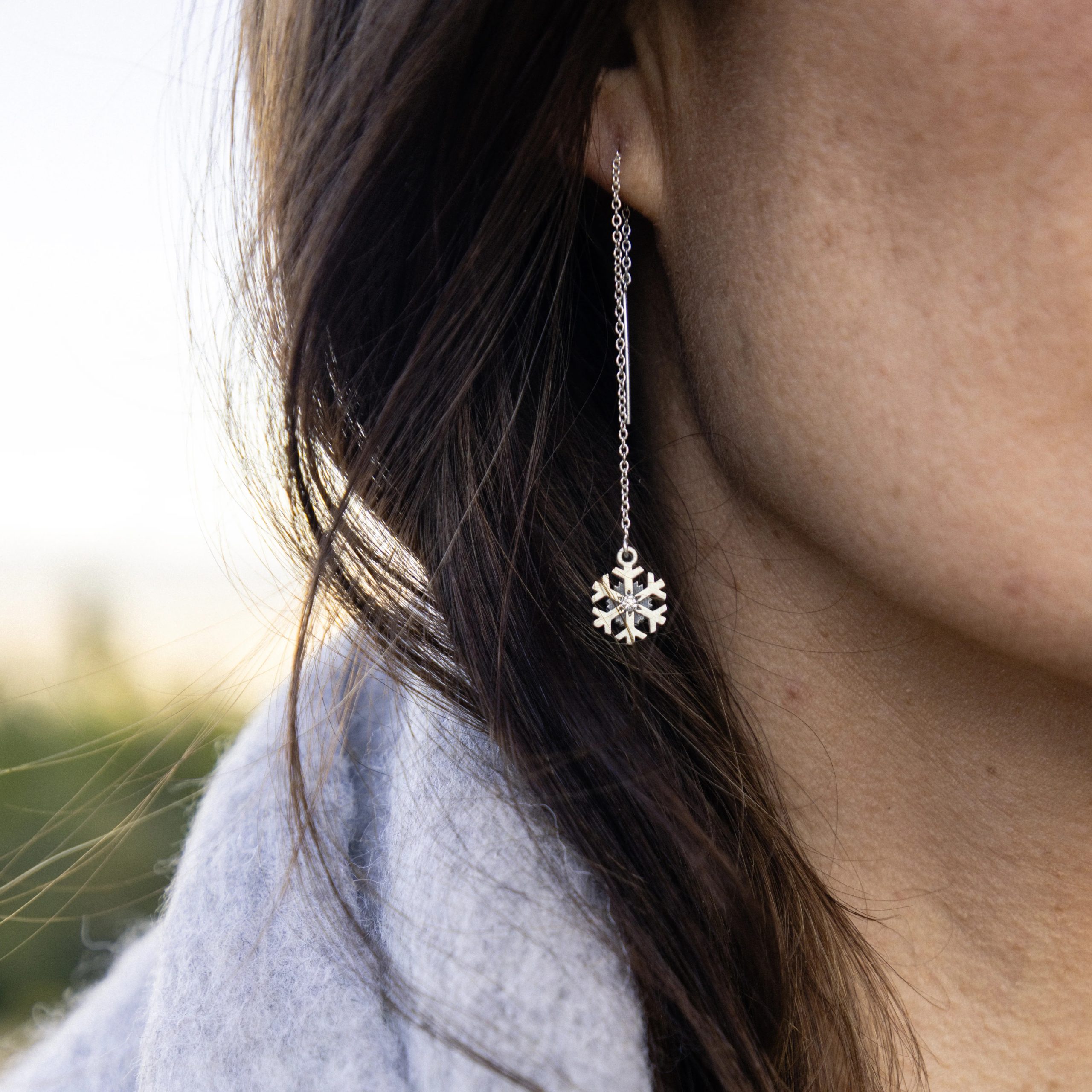 snowflake earrings
