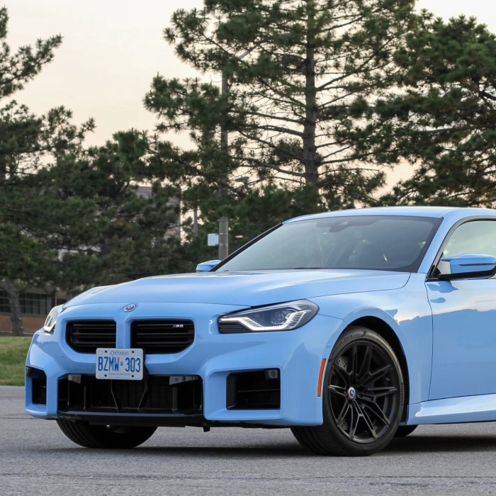 light blue bmw
