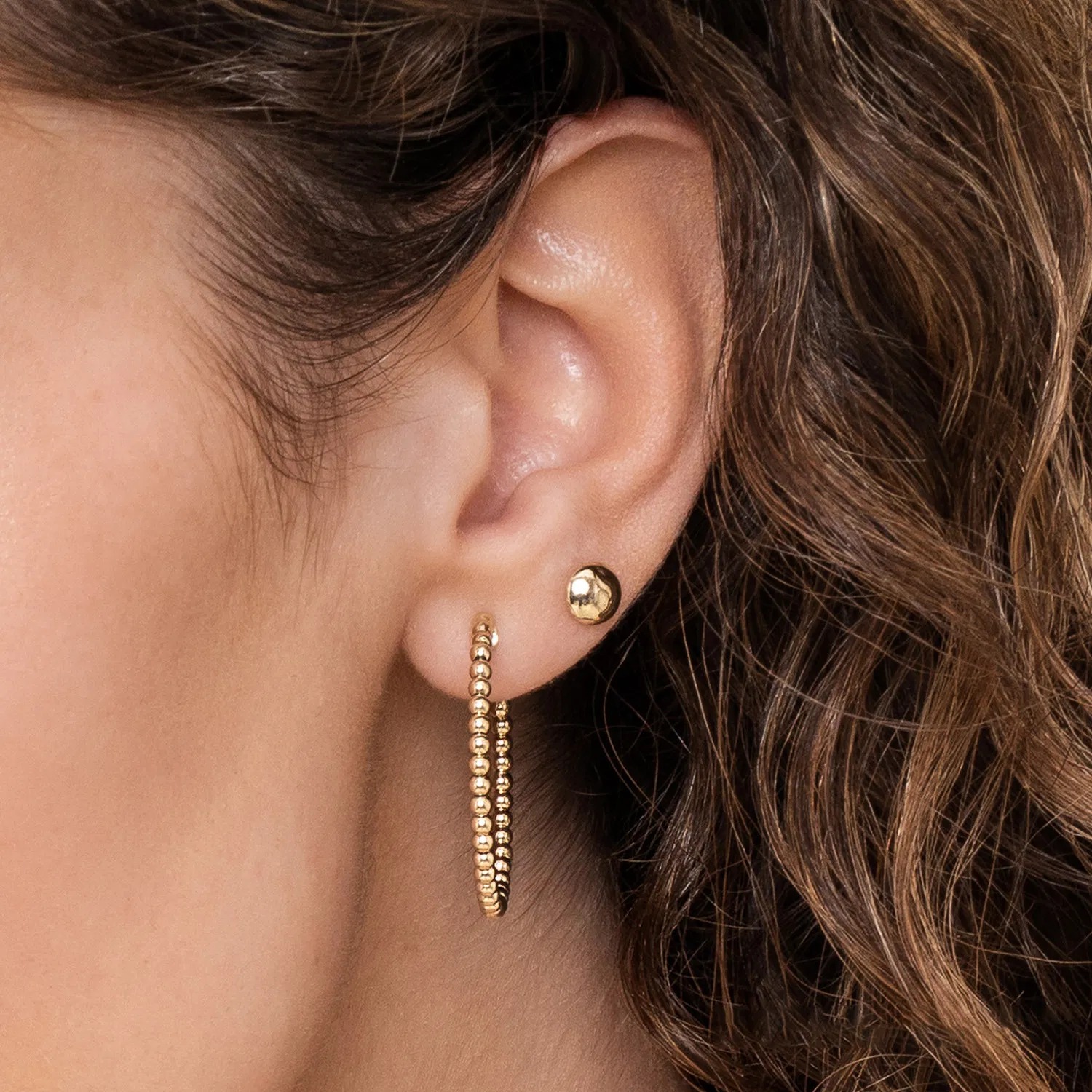 gold stud earrings for women