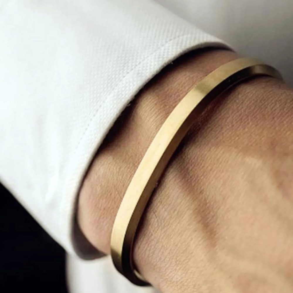 Men Gold Bangle: Elevate Casual, Formal & Streetwear Looks