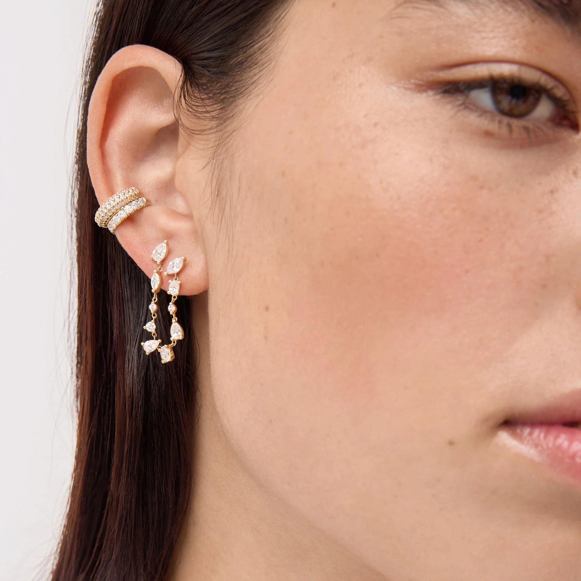 double piercing earrings
