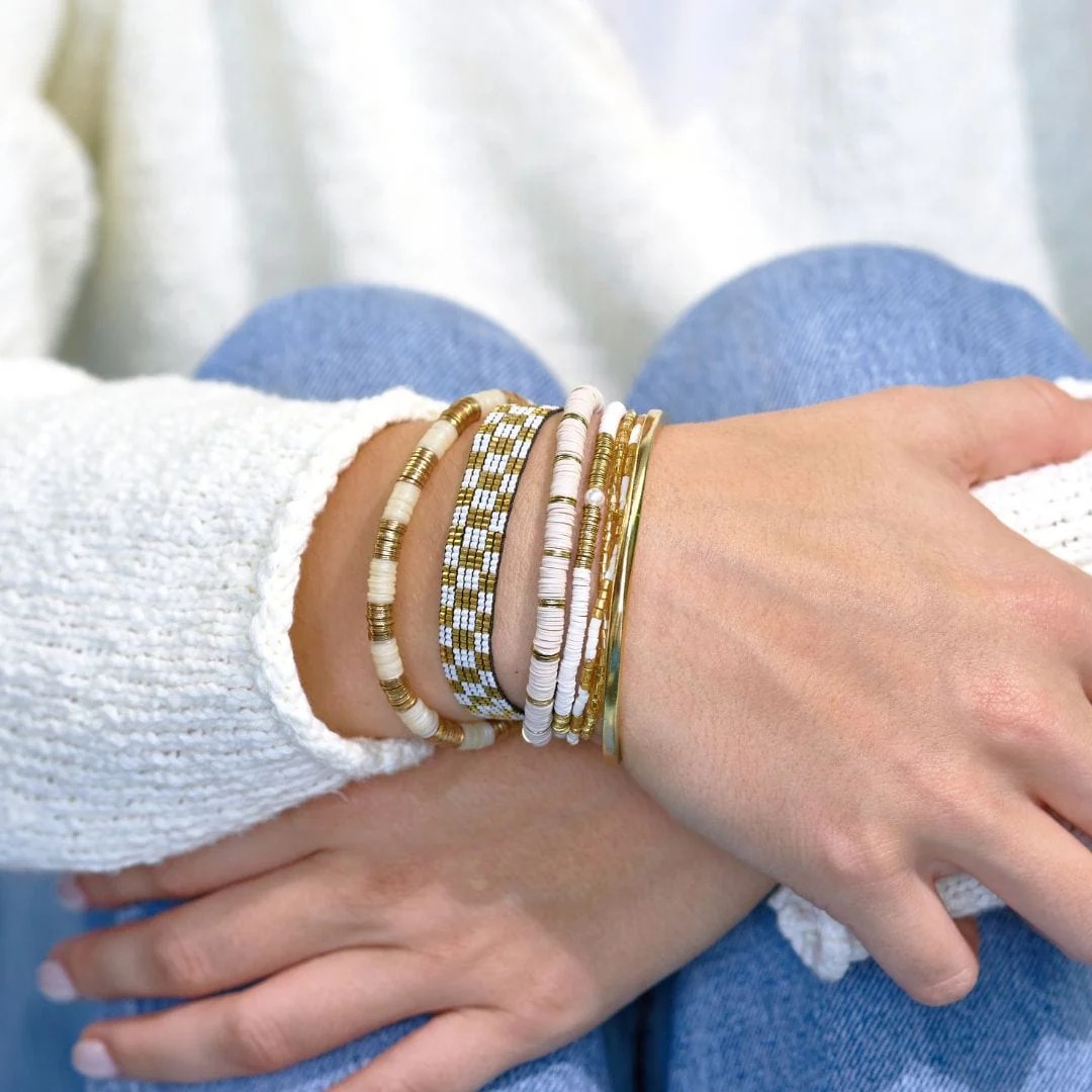 gold stack bracelets