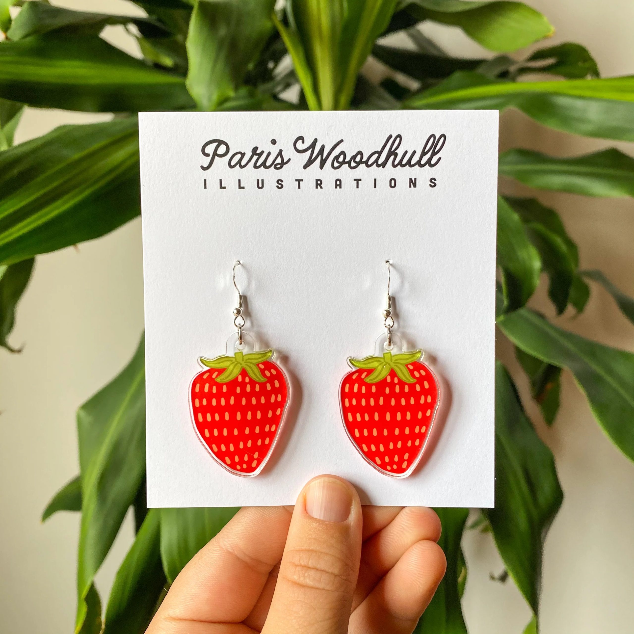strawberry earrings