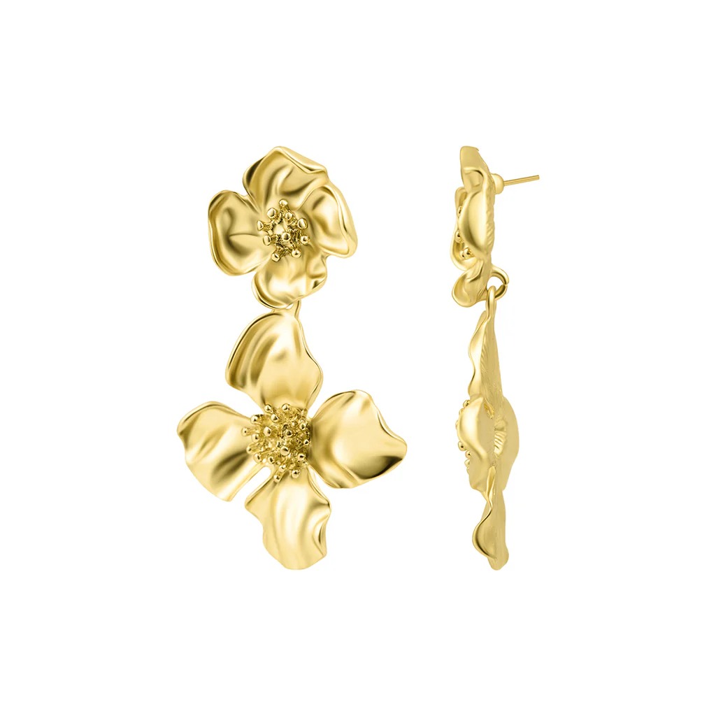 gold plated earrings