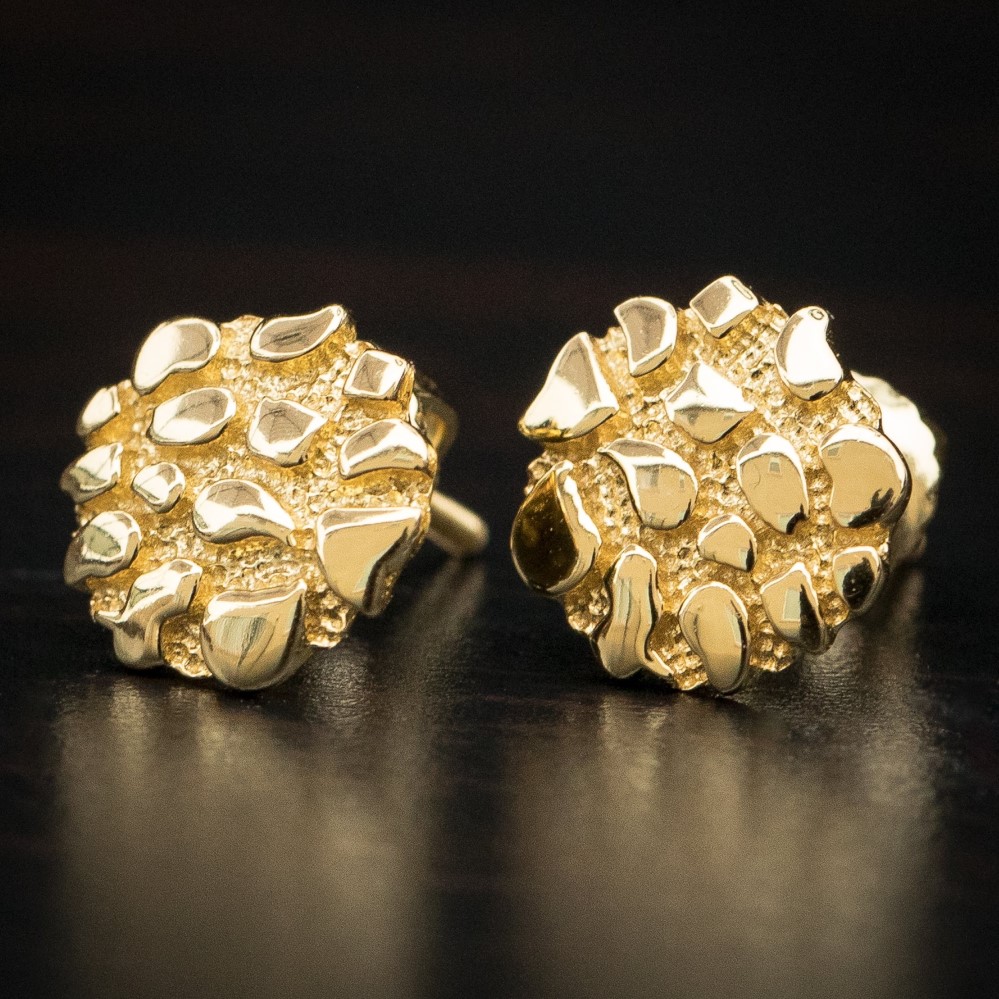 nugget earrings for men