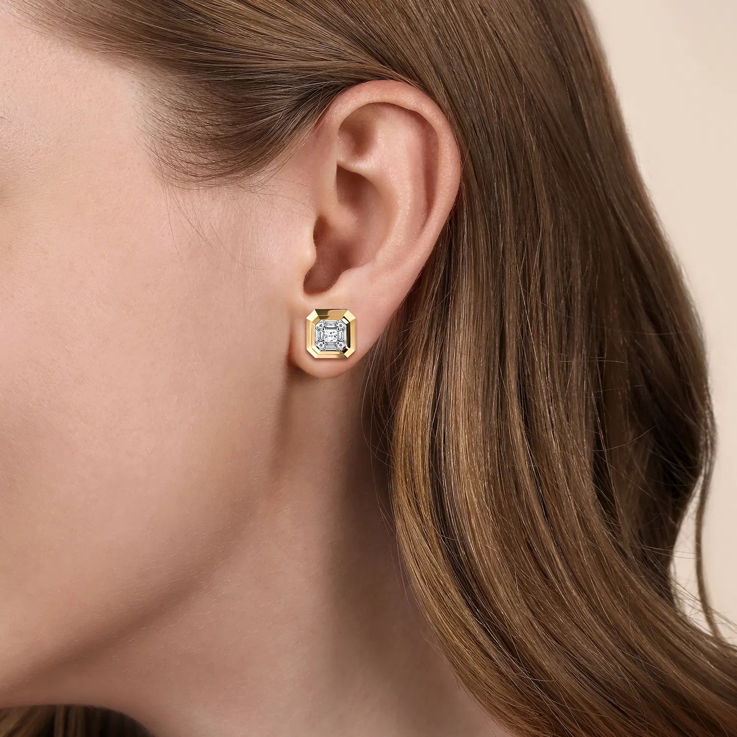 gold stud earrings for women
