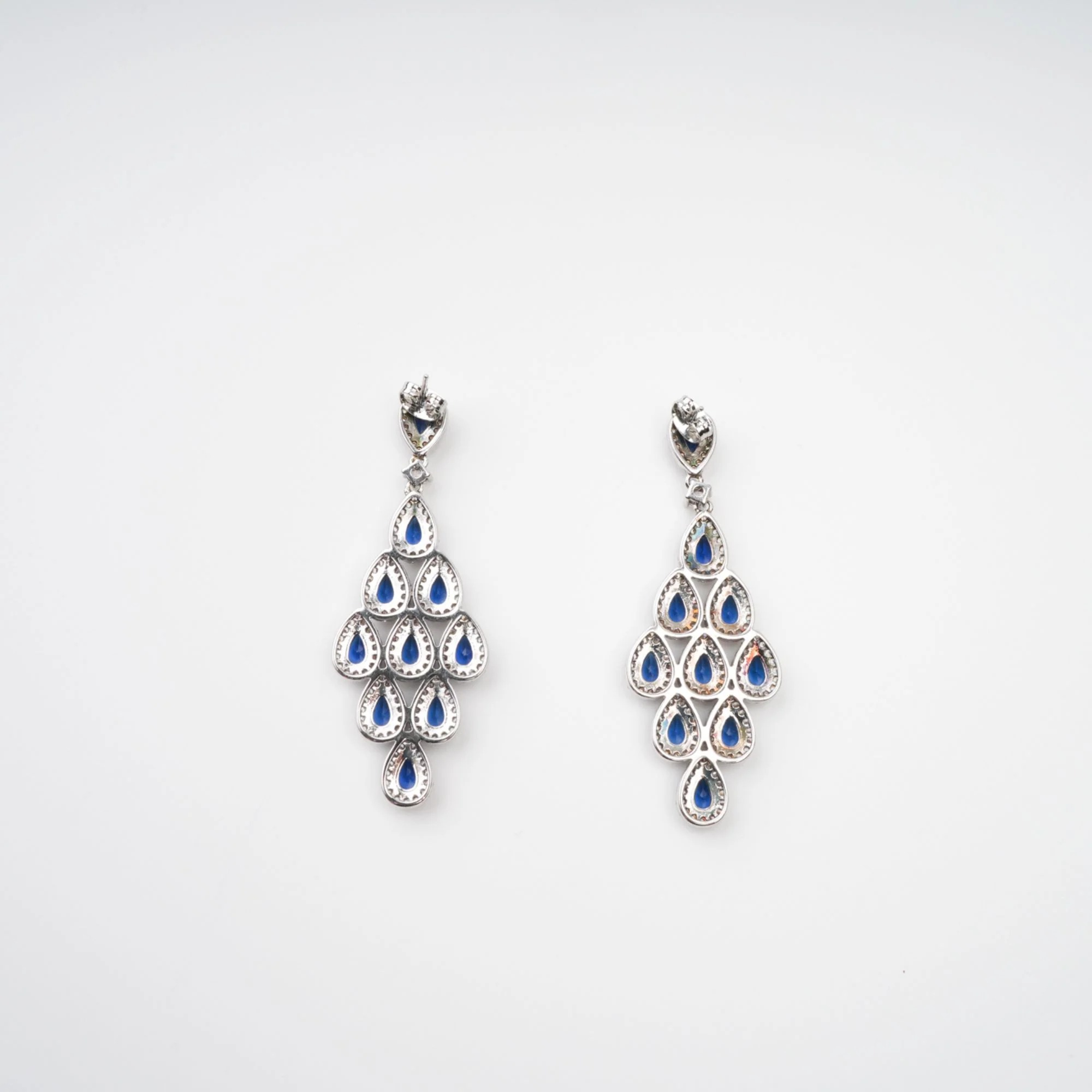 blue earrings