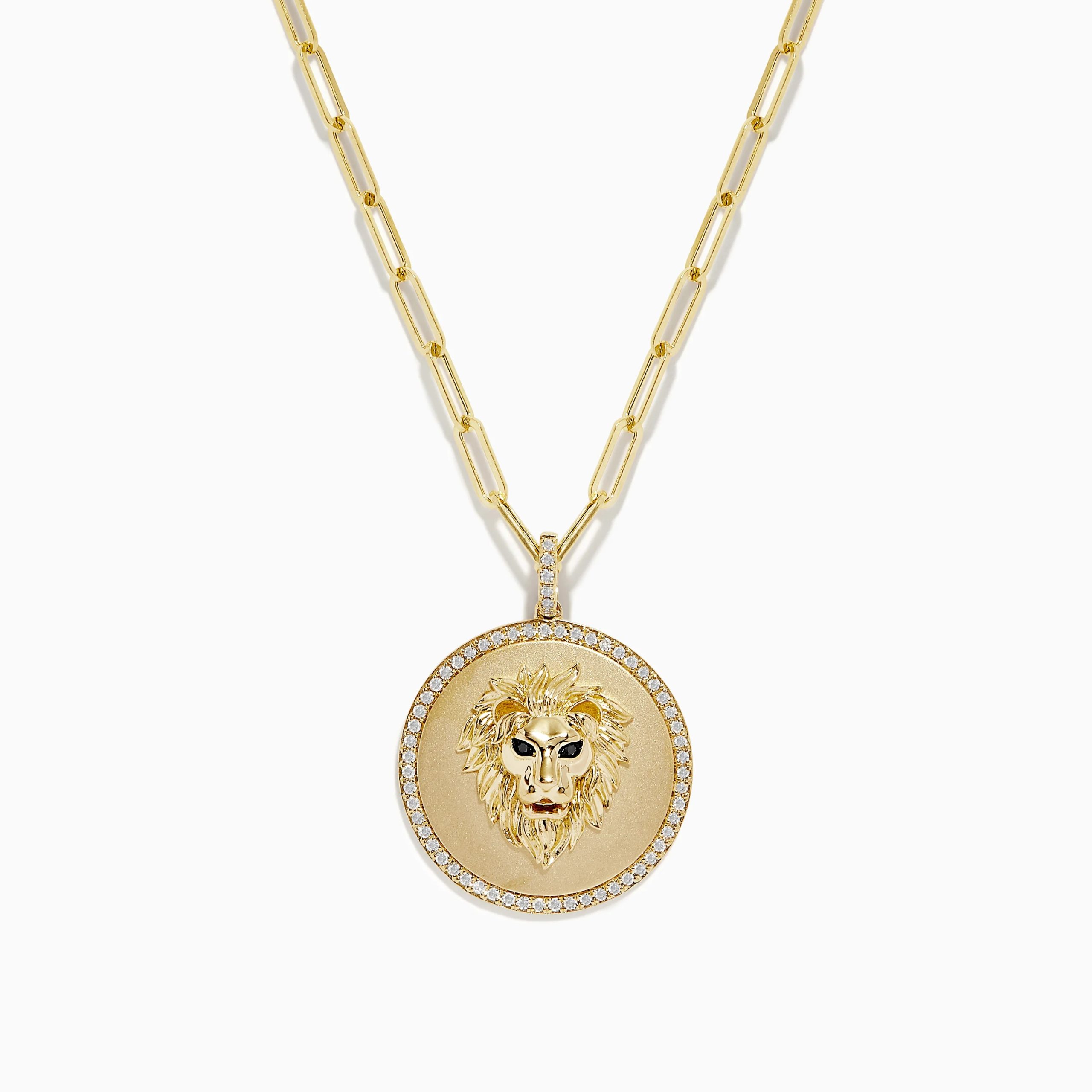 gold lion pendant
