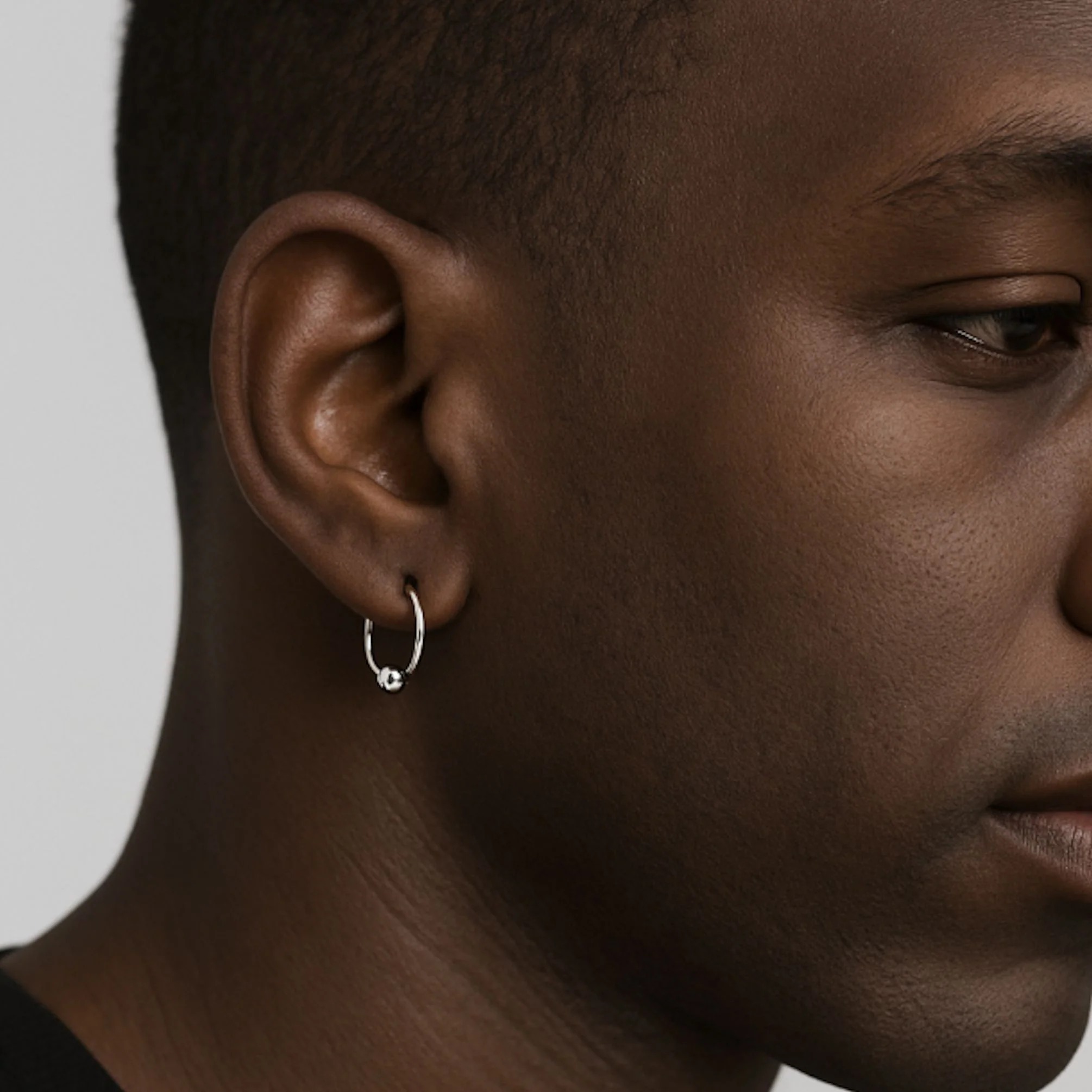 men hoop earrings
