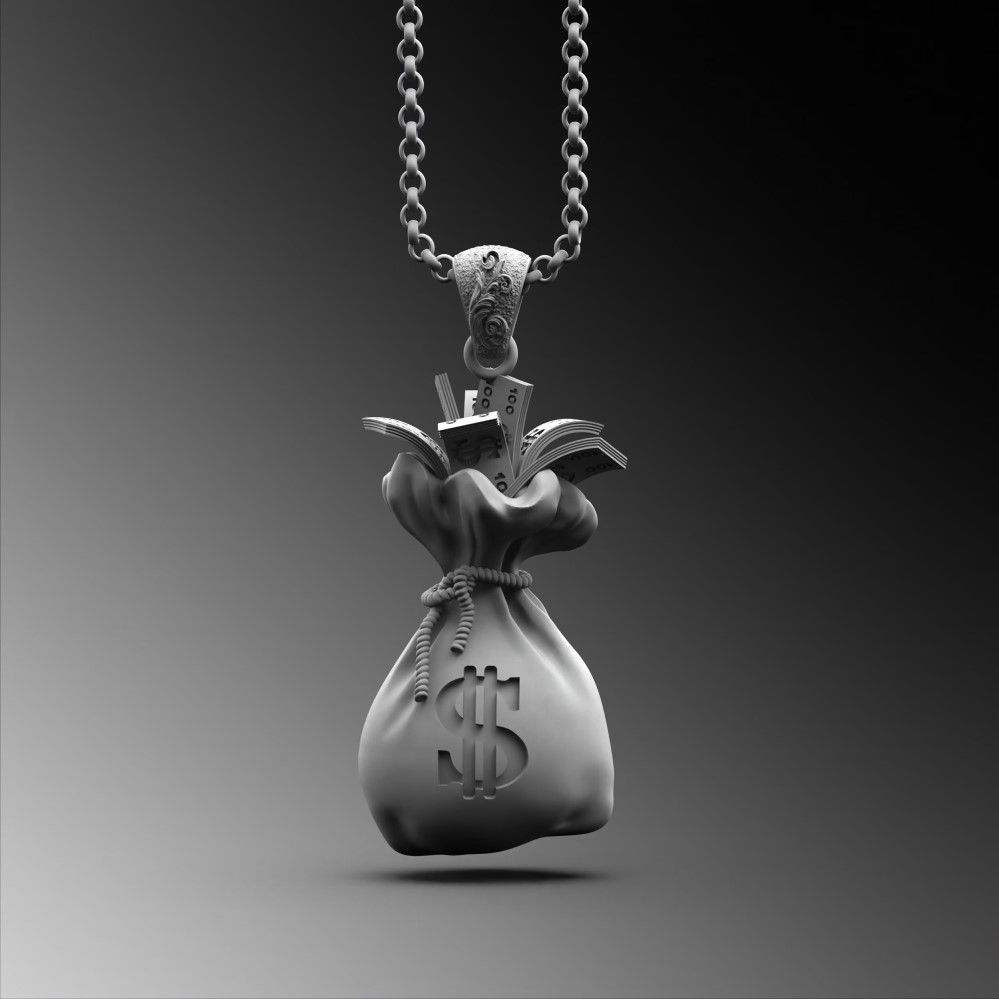 money bag pendant