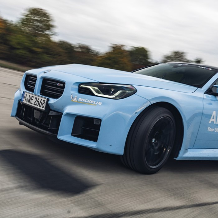 light blue bmw