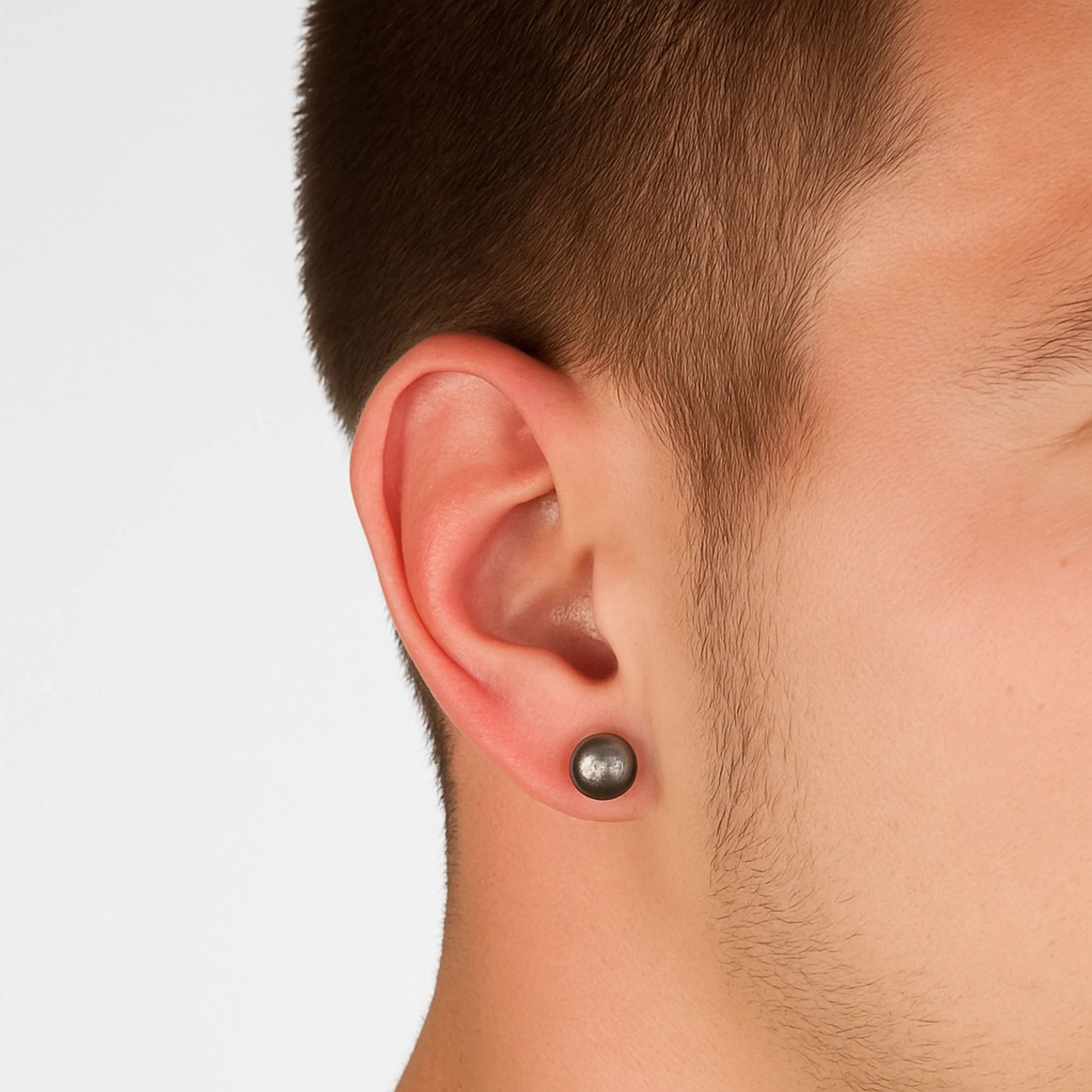 black stud earrings