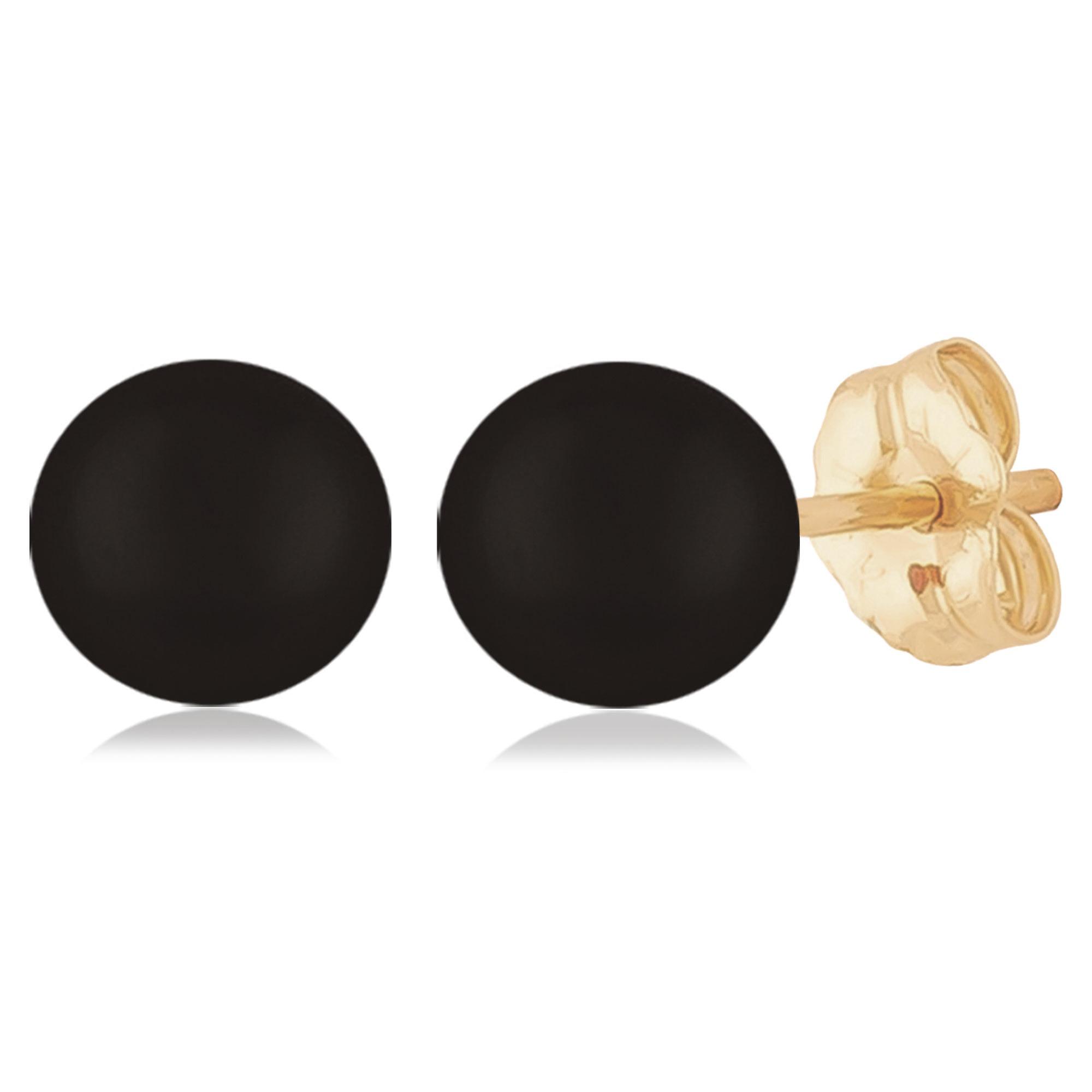 black stud earrings