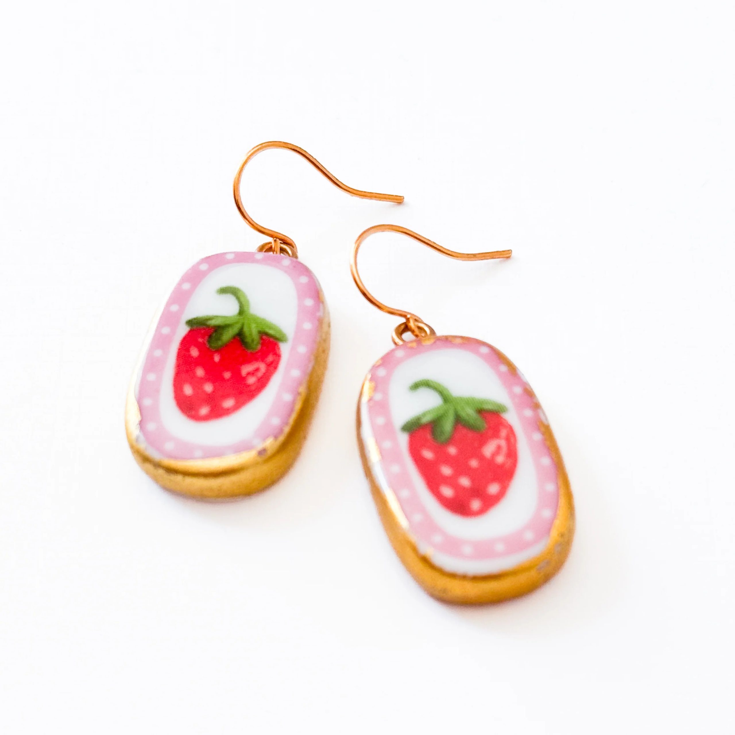 strawberry earrings
