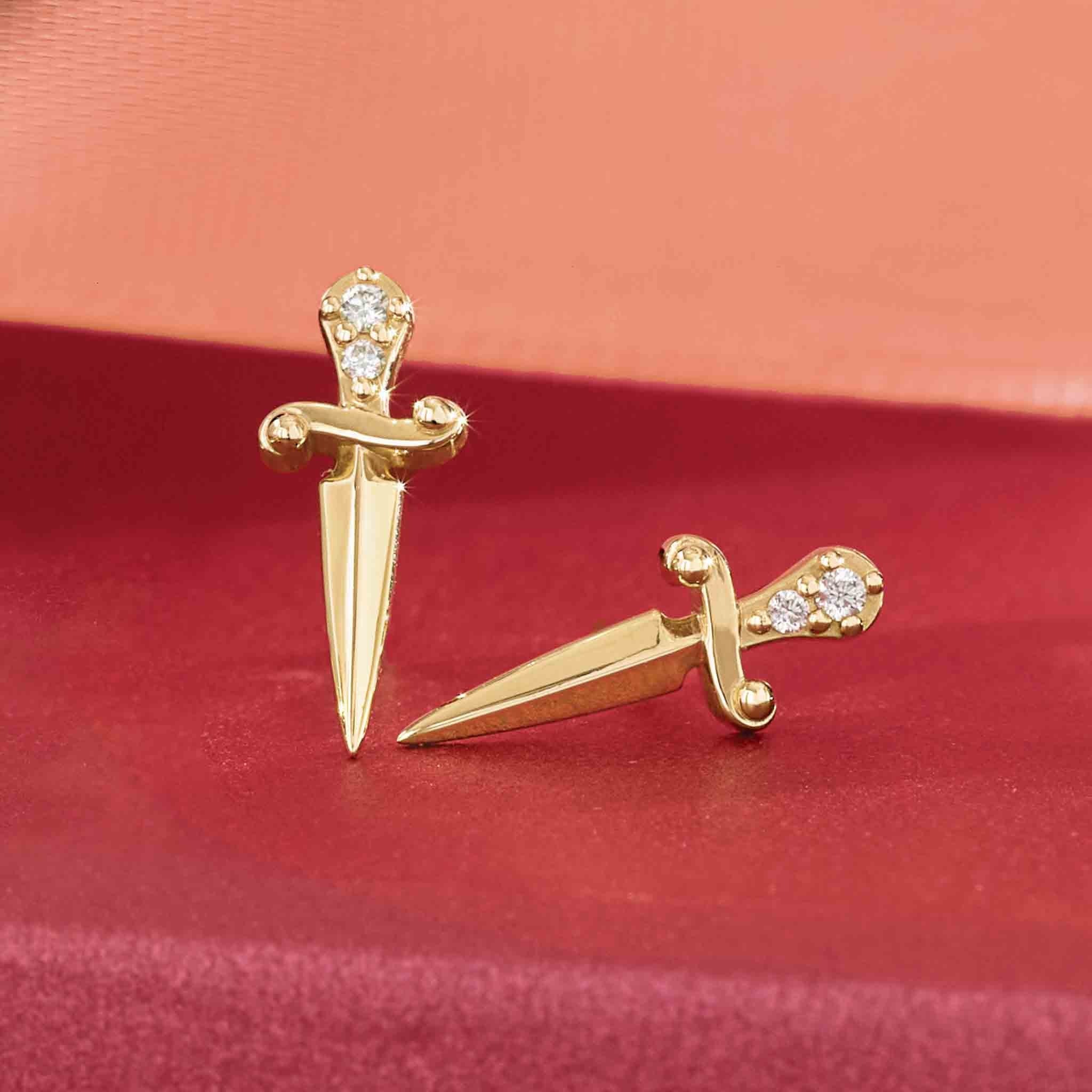 dagger earrings
