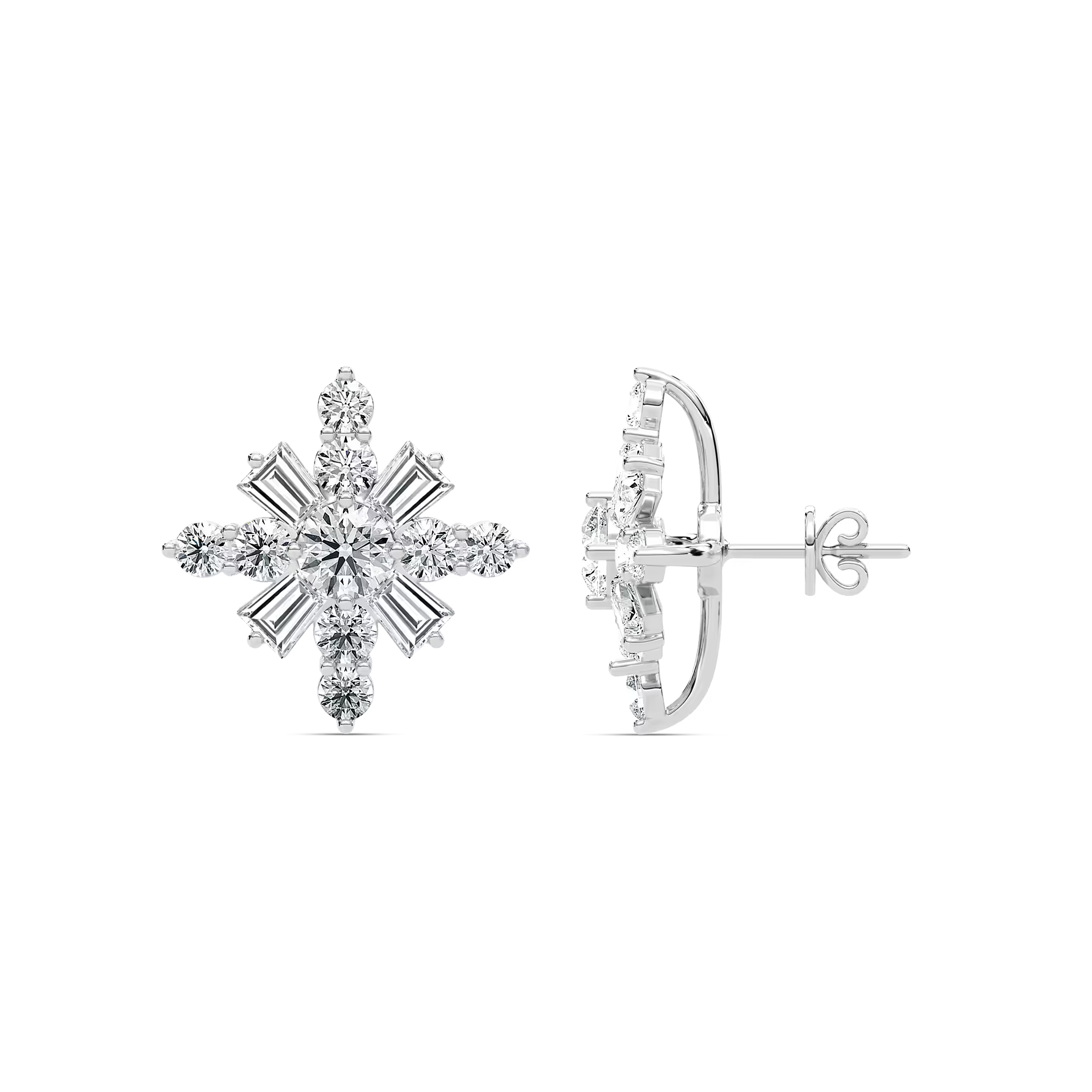 snowflake earrings
