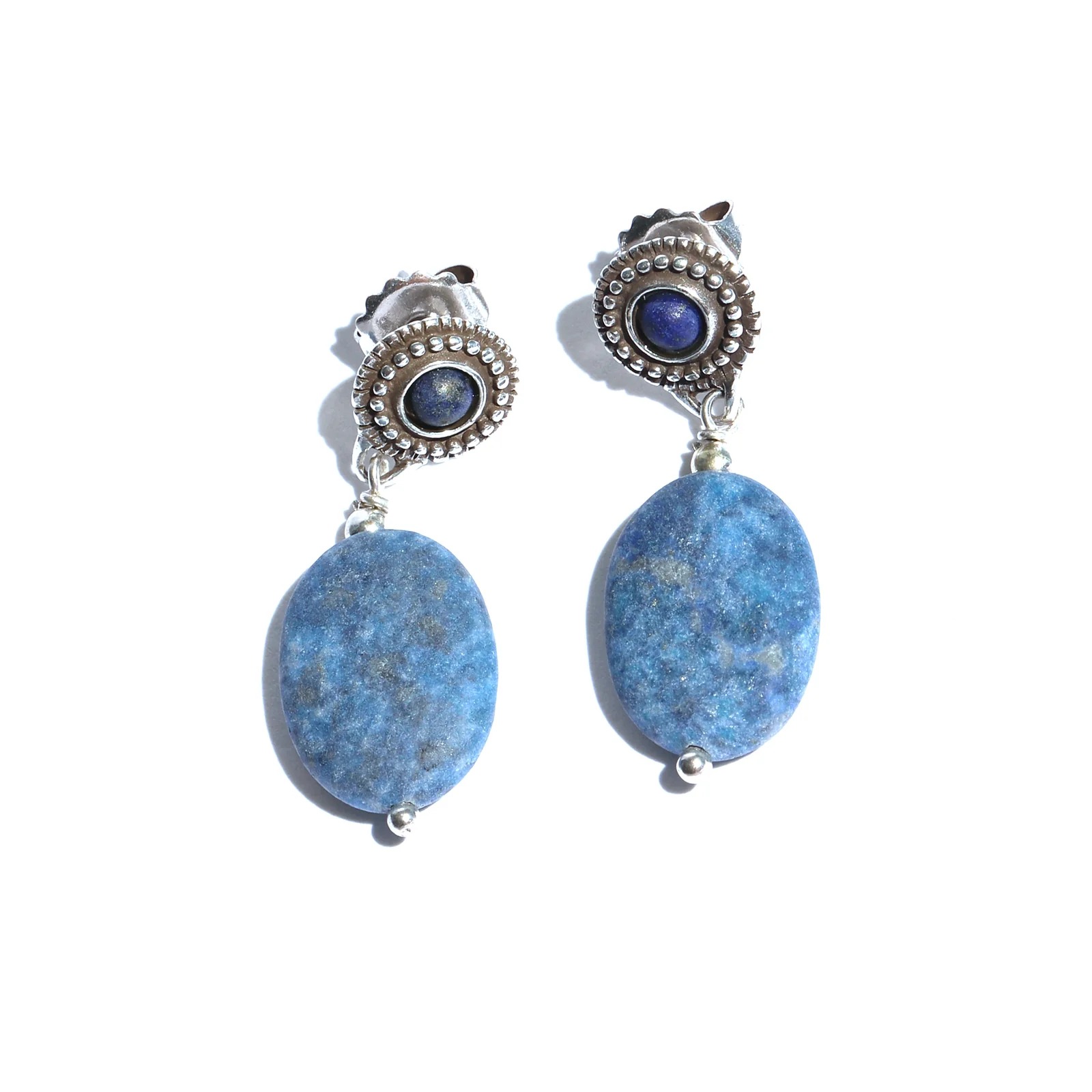 blue earrings