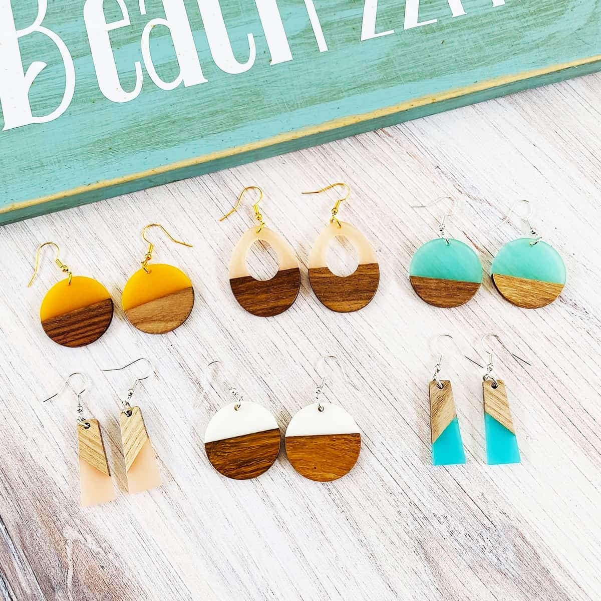 resin earrings