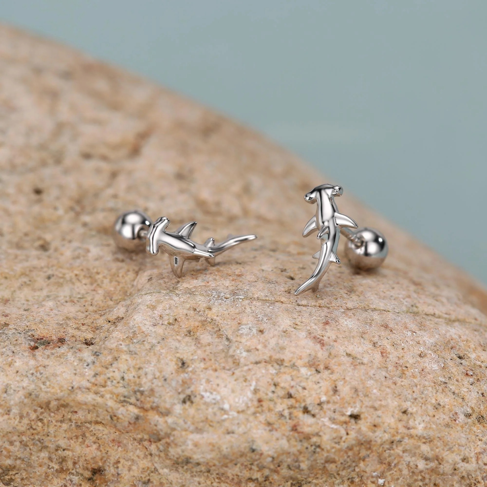 silver stud earrings