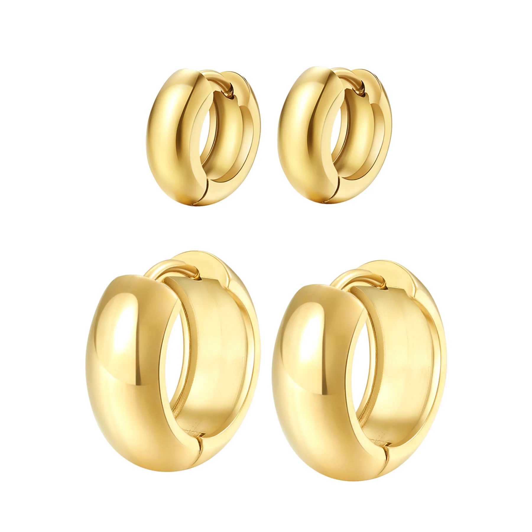 chunky hoop earrings