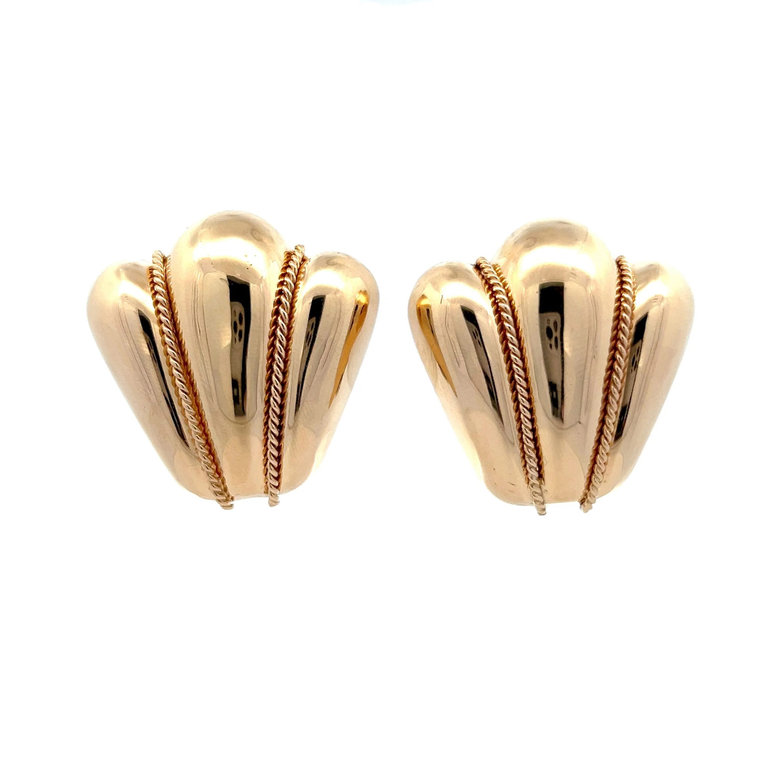 chunky gold earrings