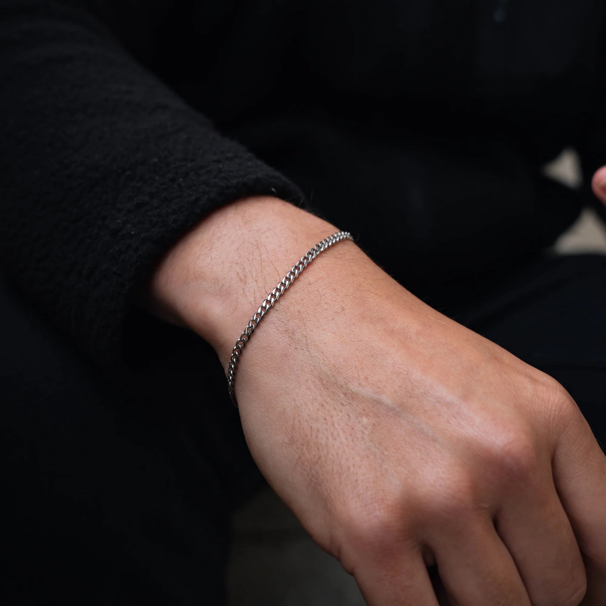mens bracelets silver