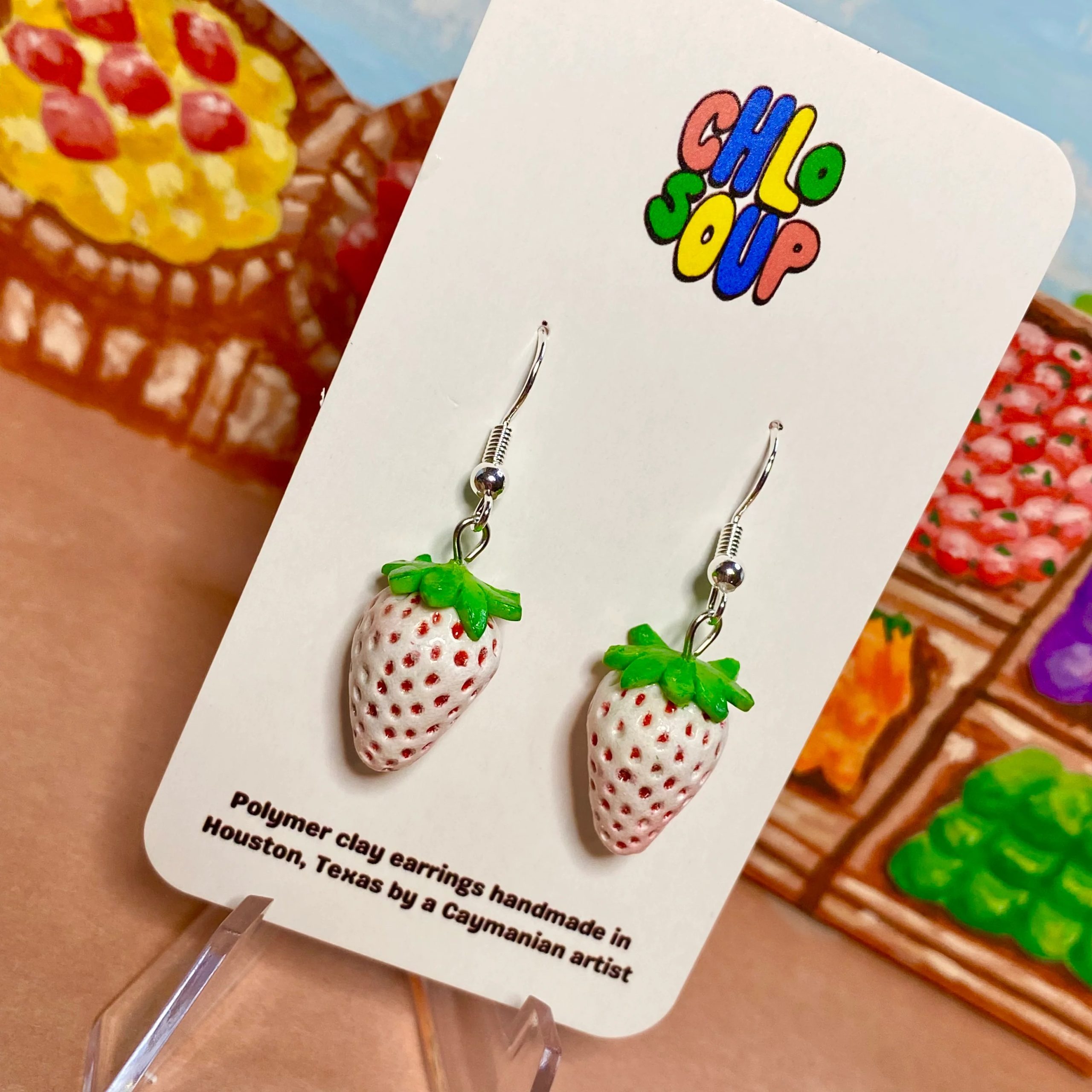 strawberry earrings