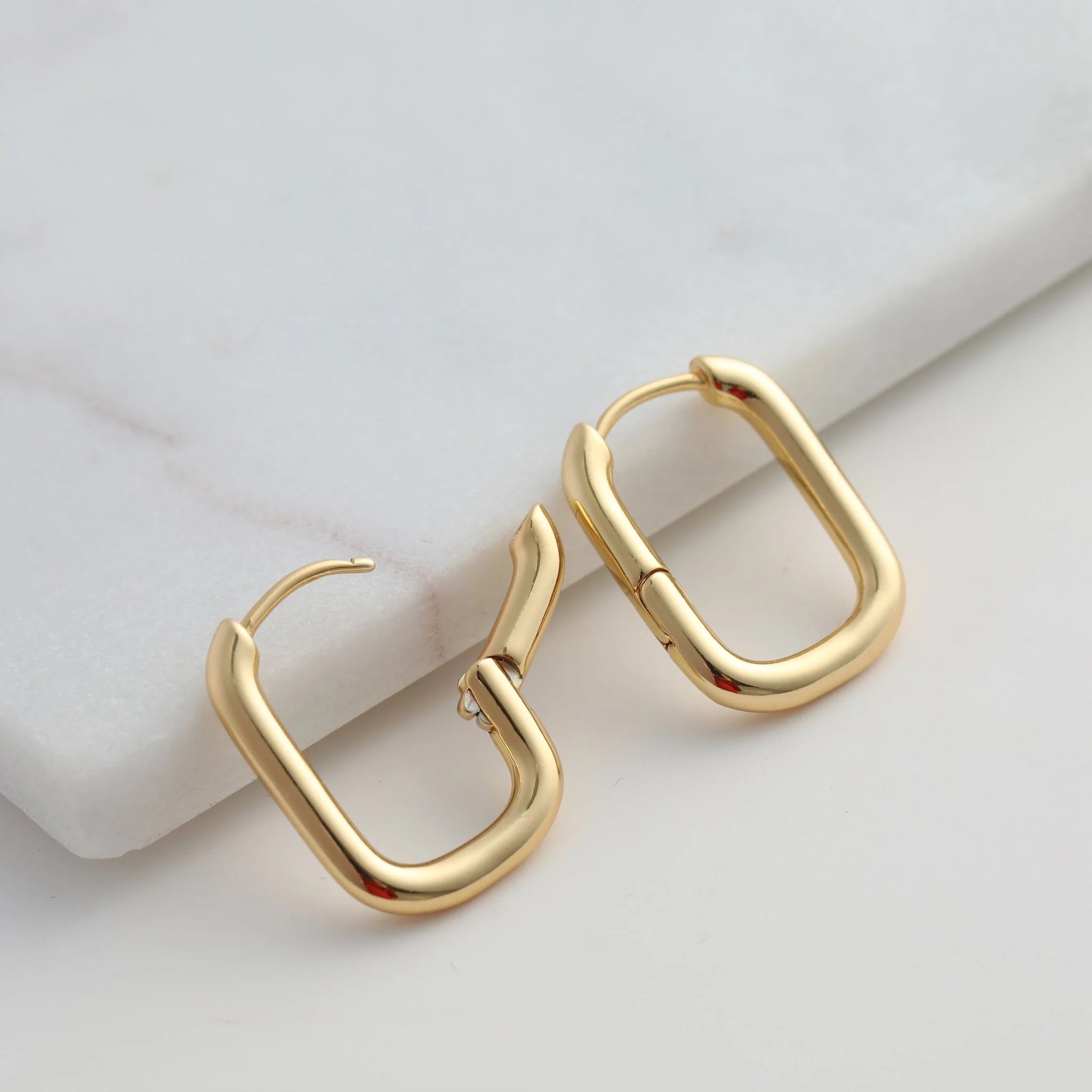 chunky gold earrings