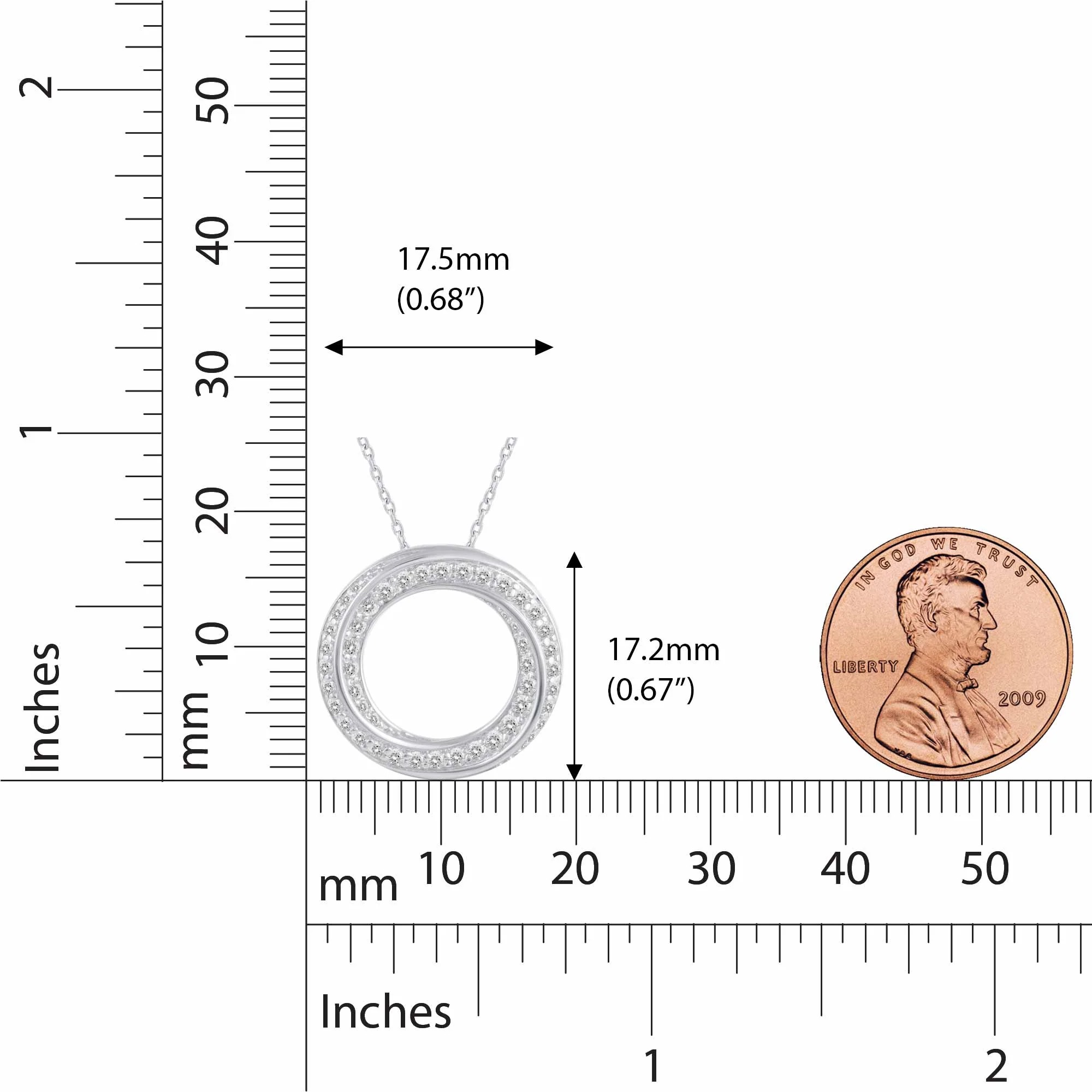 pendant size chart