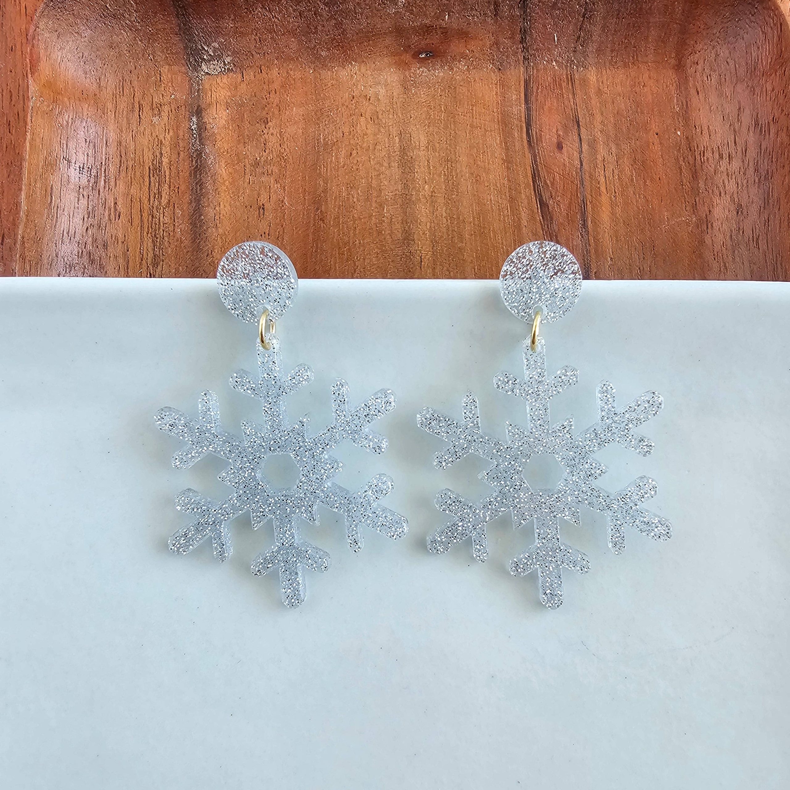 snowflake earrings