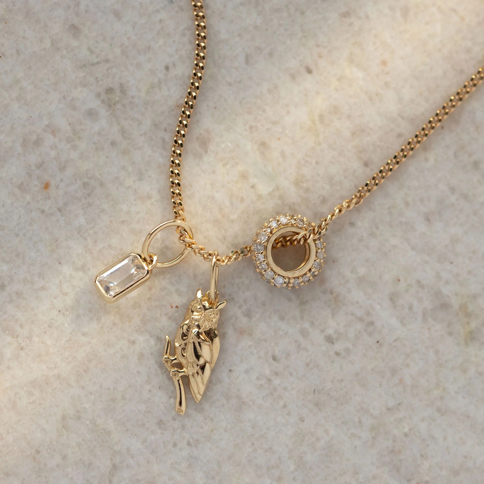 solid gold charms