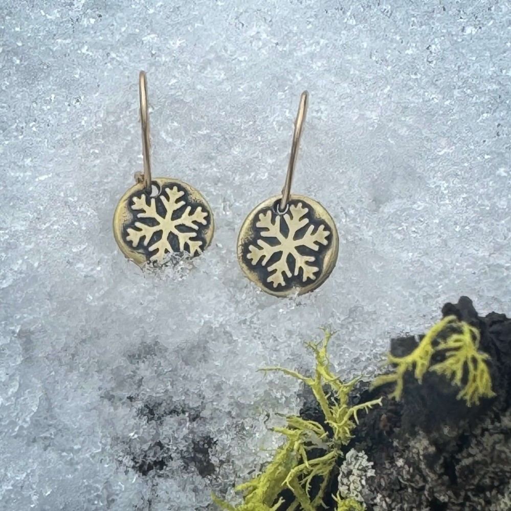 snowflake earrings