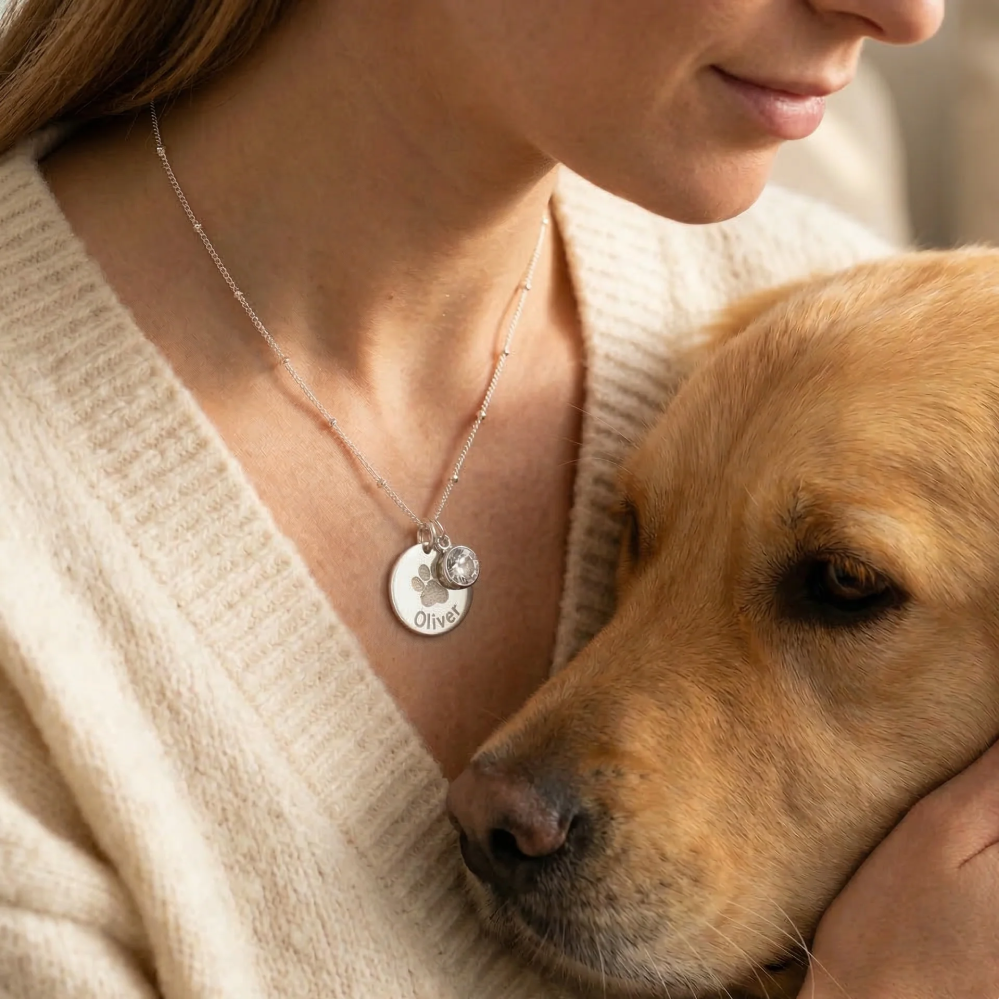 Dog Pendants You Can Personalize with Names or Paw Prints