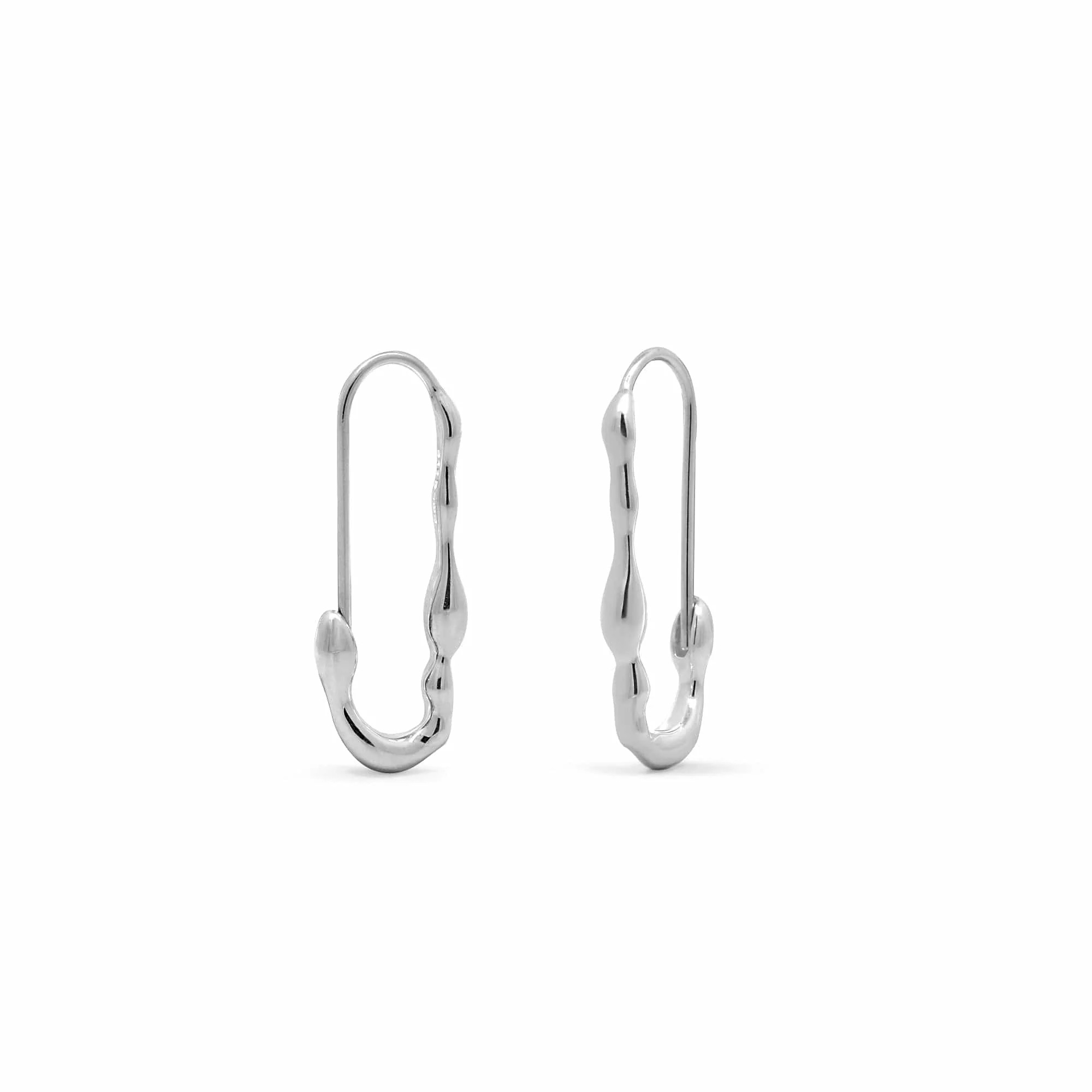 safety pin earrings